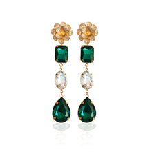 Load image into Gallery viewer, Émeraude de Luxe Drop Earrings